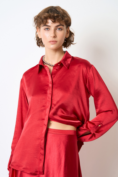 Bluse 39008p Rot