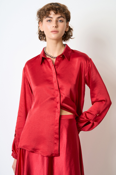 Bluse 39008p Rot