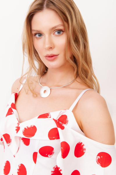 Kleid 42077 W/Rot